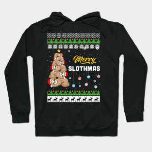 Merry Slothmas Awesome Christmas Gift Hoodie